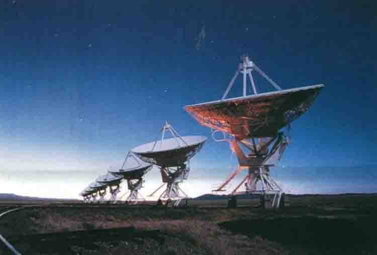 Параболические радиотелескопы в штате Нью-Мексико